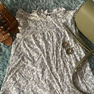 Loft Outlet Tie Back Ruffle Tee